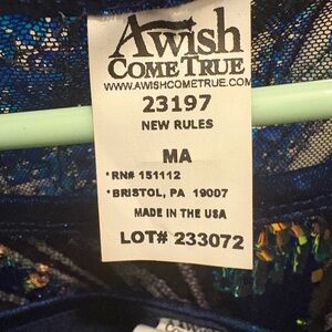 Hip hop 3 piece costume, adult medium. Sequence shirt , long pants w bra